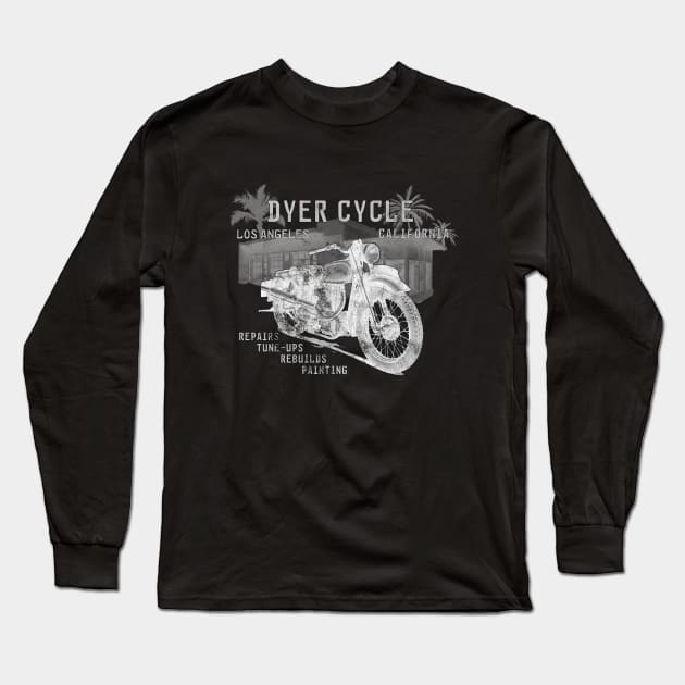 Dyer Cycle Classic Repair - in white Long Sleeve T-Shirt by MotoGirl